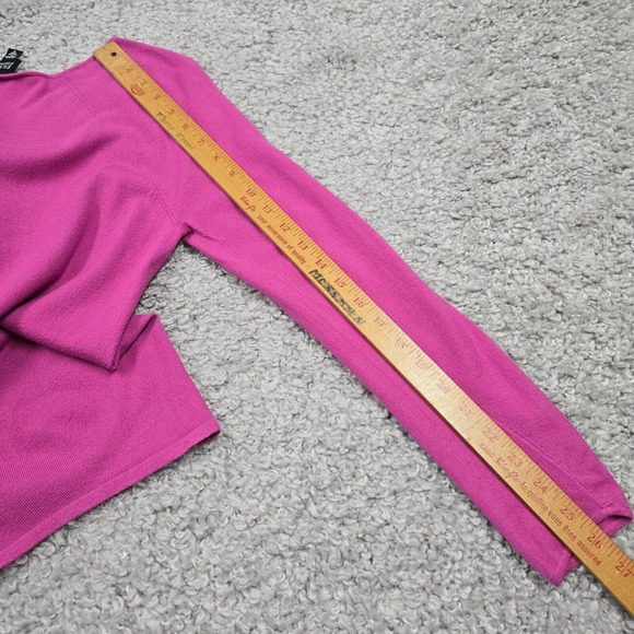 Vintage Eileen Fisher Sweater Womens Small Pink Long Sleeve Pullover Stretch - Picture 10 of 11